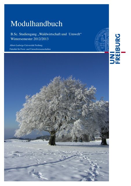 Modulhandbuch - Fakultät für Forst - Universität Freiburg