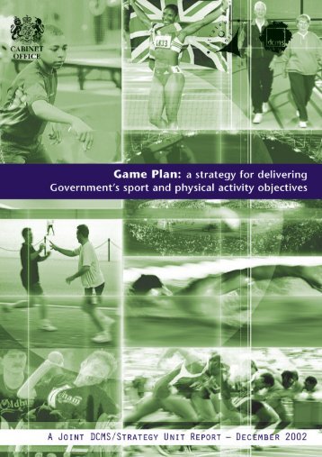 Game PLan: a strategy for delivering Government's sport and ...