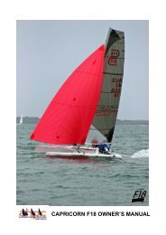 Capricorn F18 Owner's Manual v1.2 - 2B Sailing