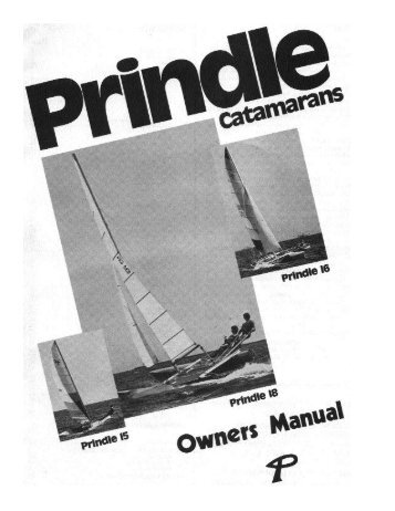 Prindle Catamaran Owner's Manual