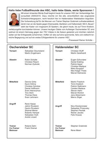 Haldensleber SC Oschersleber SC