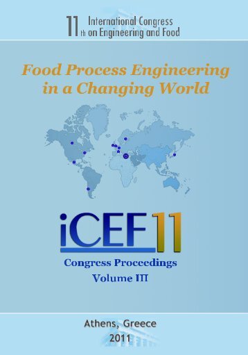Food Process Engineering in a Changing World - 11th International ...