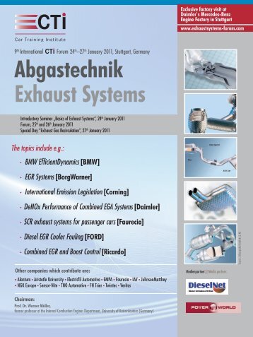 Abgastechnik Exhaust Systems - IIR Deutschland GmbH