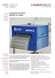 Luftpolstermaschine AIRPOP XL LH400 - HabaPack AG