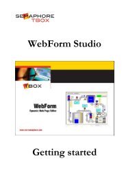 Semaphore WebForm Studio Manual - ioSelect