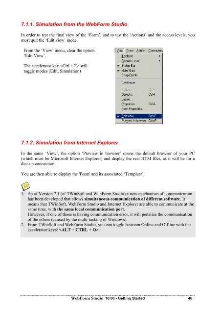 Semaphore WebForm Studio Manual - ioSelect