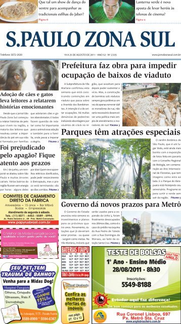 Parques têm atrações especiais - Jornal São Paulo Zona Sul