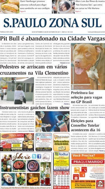 Pit Bull é abandonado na Cidade Vargas - Jornal São Paulo Zona Sul