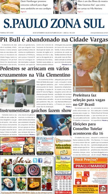 Pit Bull é abandonado na Cidade Vargas - Jornal São Paulo Zona Sul