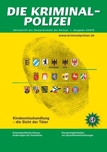 Kindesmisshandlung – die Sicht der Täter - Die Kriminalpolizei