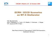 ECRH / ECCD Scenarios on W7-X Stellarator - Ciemat