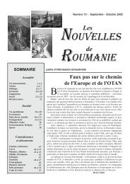 Édition 2002-09-01 (PDF document) - les nouvelles de roumanie