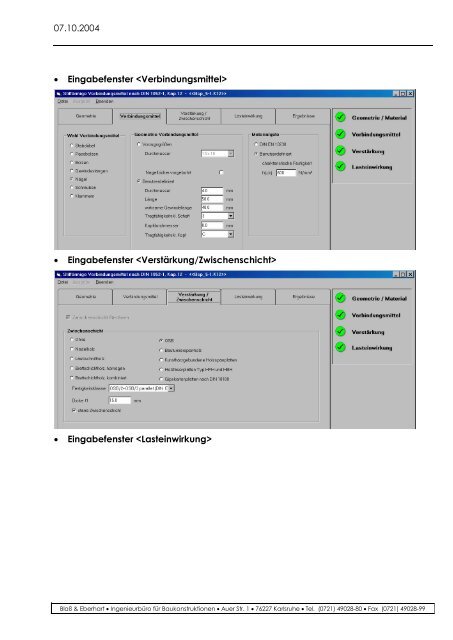 Vortrag Karlsruher Tage 2004 - Ingenieurbüro Blaß & Eberhart