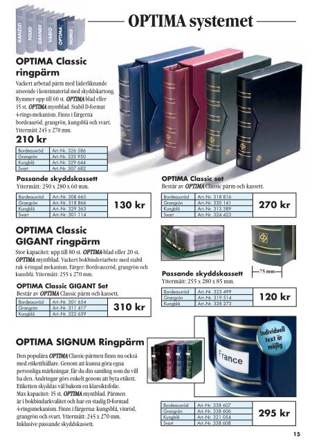 OPTIMA systemet - Leuchtturm