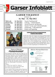 Garser Infoblatt - Gars a. Inn