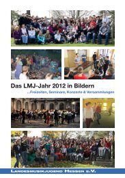 Das LMJ-Jahr 2012 in Bildern - Landesmusikjugend Hessen eV