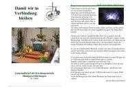 Damit wir in Verbindung bleiben - Ev.-luth. Kirchengemeinde ...