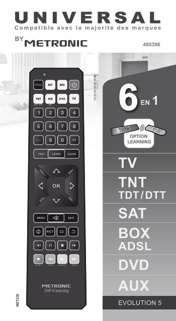 METRONIC Comando Universal para TV's Samsung, Sony, LG, Philips e