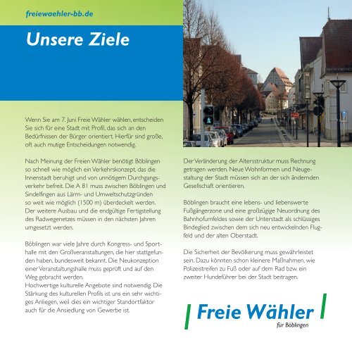 Unsere Kandidaten für Böblingen - Freie Wähler Böblingen