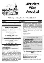 Amtsblatt VGem Aurachtal