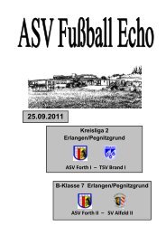 Fußball Echo 25.09.11 - ASV Forth