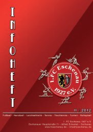 Der FCE Terminplaner - 1. FC Eschenau 1927 eV