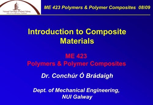 Introduction to Composite Materials