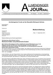Allmendinger Journal Nr. 05/2012 - Gemeinde Allmendingen bei Bern