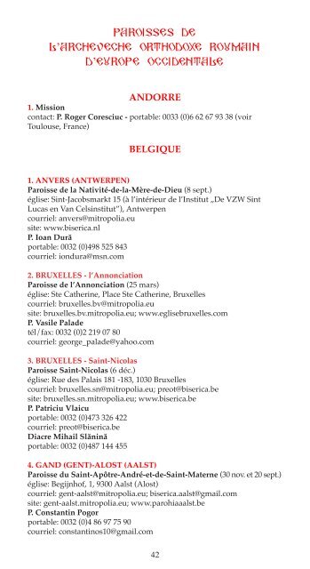 calendrier chretien orthodoxe - Parohia