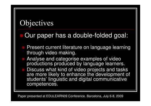 Exploring the potential of language learning through video making