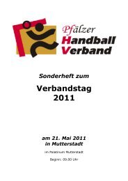 Verbandstag 2011 - Pfälzer Handball-Verband