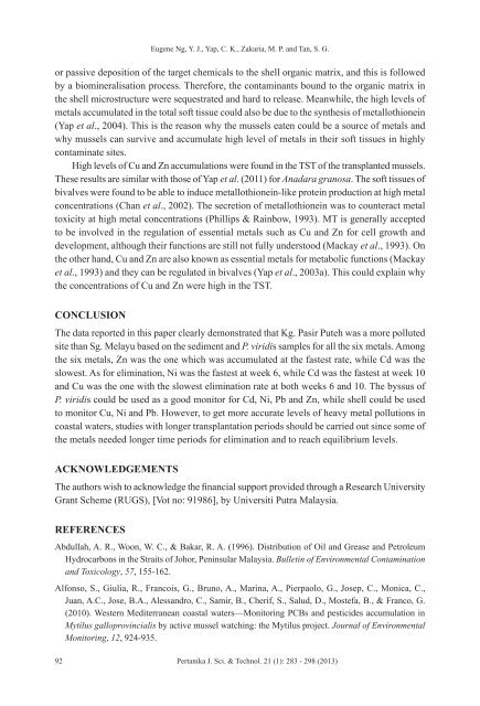 JST Vol. 21 (1) Jan. 2013 - Pertanika Journal - Universiti Putra ...