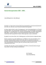 Info 01/2001 - Guttet und Feschel