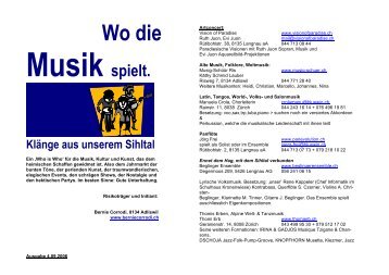 MUKS - Musiker- und Künstlerliste Sihltal - berniecorrodi.ch