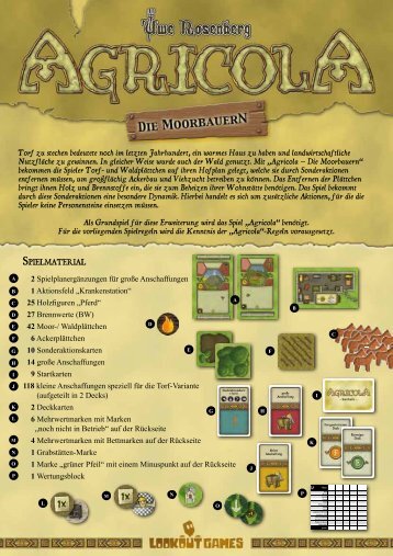 AGRICOLA Moorbauern-Regeln als PDF (deutsch ... - Lookout Spiele