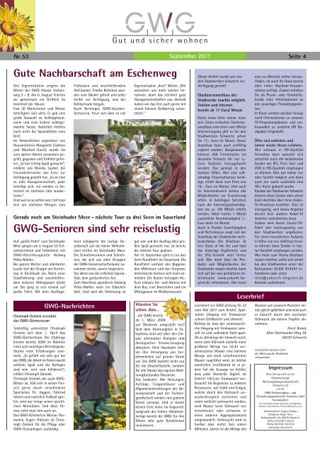 Nr. 53, September 2011 - GWG-Schwerte