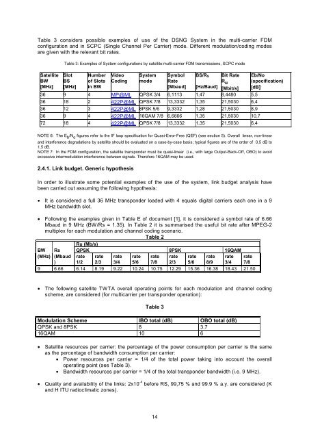 Digital Video Broadcasting (DVB); User guidelines for Digital ...