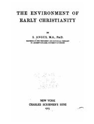 Samuel Angus – The Environment of Early Christianity - Predestination