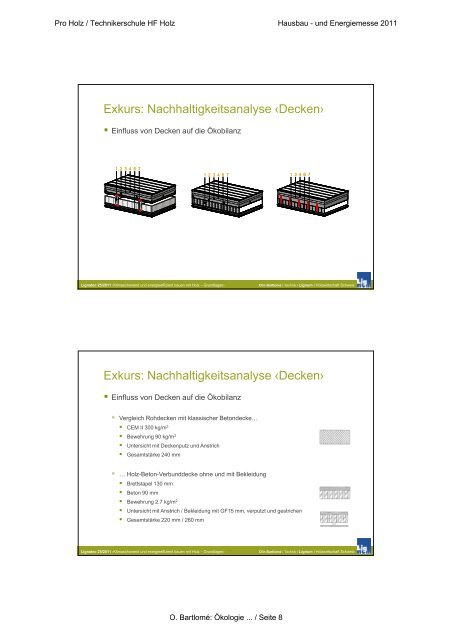 Tagungsband Geschossdecken bei ... - Pro Holz Schweiz