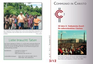 3/12 50 Jahre II. Vatikanisches Konzil - Communio in Christo