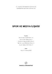 spor ve medya ilişkisi - Açıköğretim e-Öğrenme Portalı - Anadolu ...