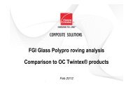 OC comparison of FGI Twintex - Fiber Glass Industries, Inc
