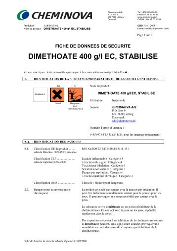 Fiche de sécurité - Protex