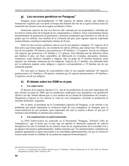 Organismos genéticamente modificados - Biblioteca del Congreso ...