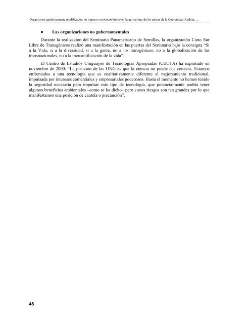 Organismos genéticamente modificados - Biblioteca del Congreso ...