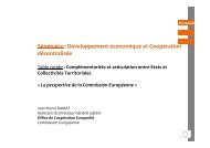 Présentation de M. Ramat - Europaid - Commission Méditerranée ...