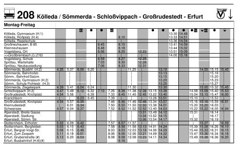 Großrudestedt - Erfurt - Linienverkehr Weimar/Sömmerda