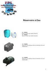 Reservoirs à Eau