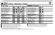 Olbersleben - Weimar - Linienverkehr Weimar/SÃ¶mmerda