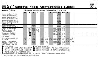 Linie 277 - Linienverkehr Weimar/SÃ¶mmerda